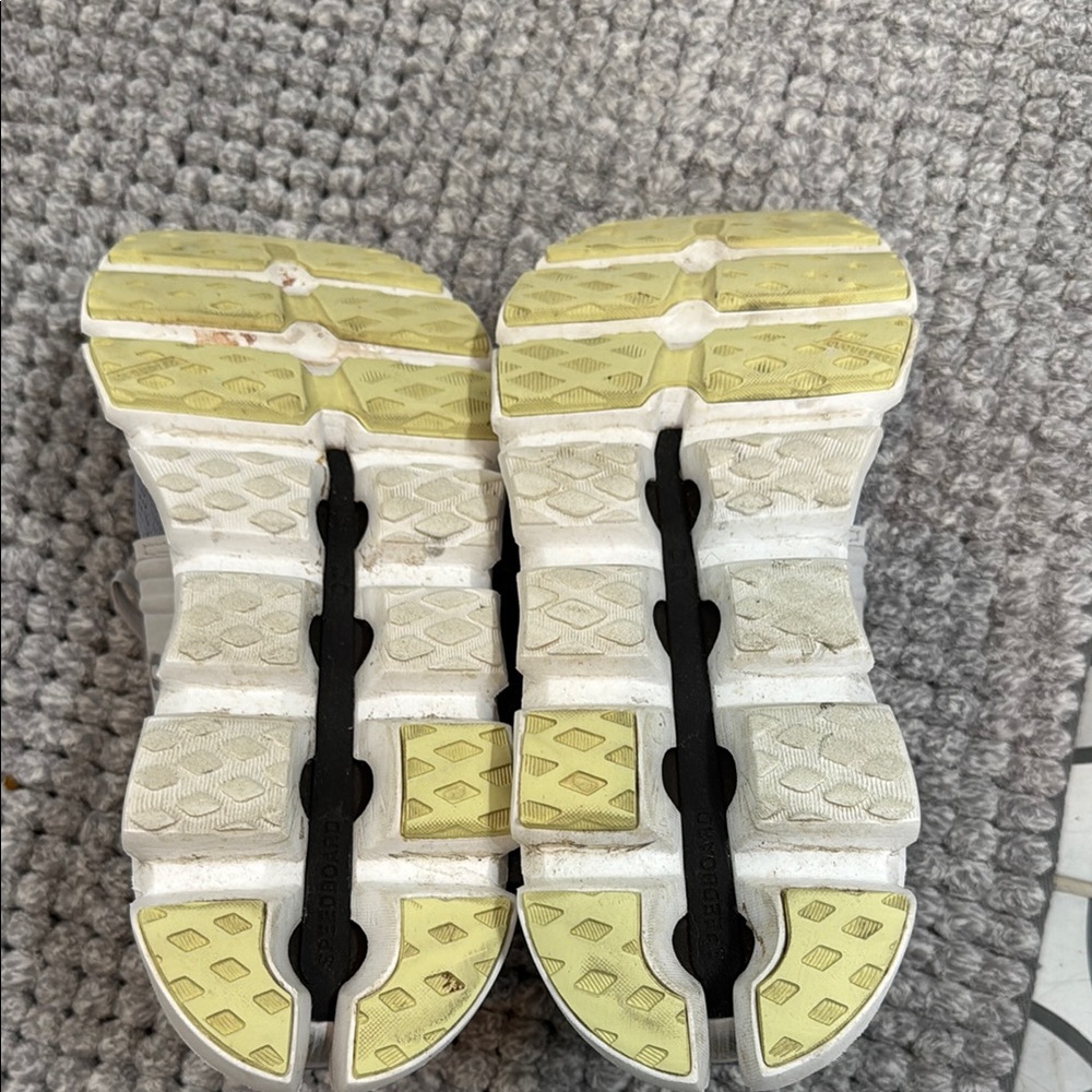 On Running Gray and Yellow Sneakers - Picture 3 of 3